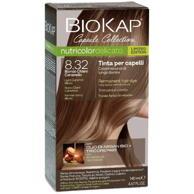 DELICATO 8.32 RUBIO CLARO CARAMELO EDICIÓN LIMITADA 140ML BIOKAP