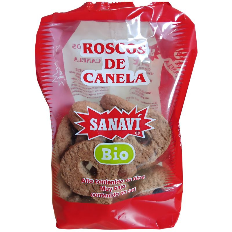 ROSCOS DE CANELA BIO 400G SANAVI
