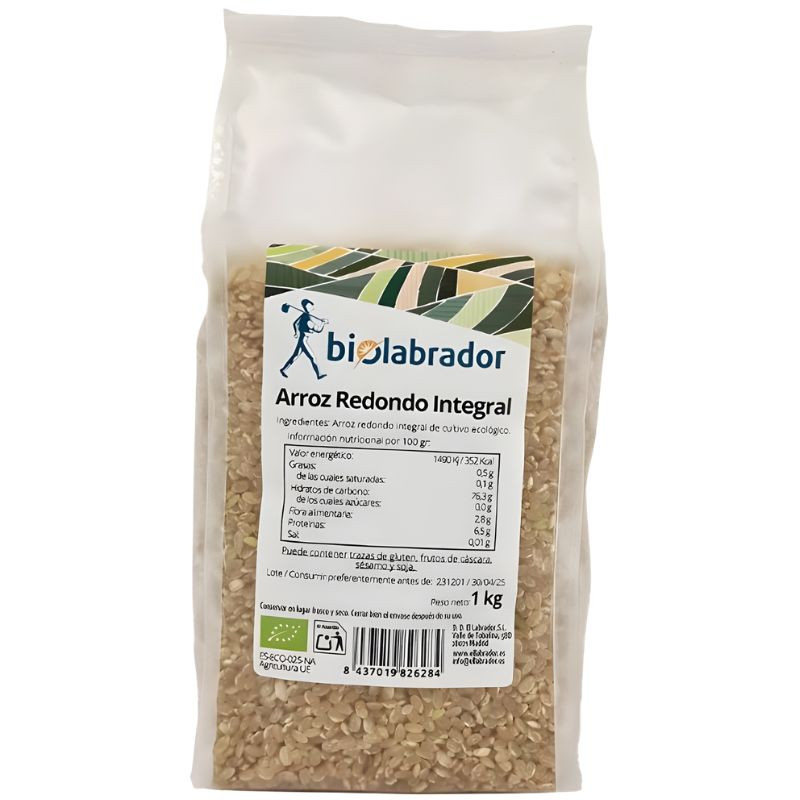 ARROZ REDONDO INTEGRAL 1KG BIOLABRADOR