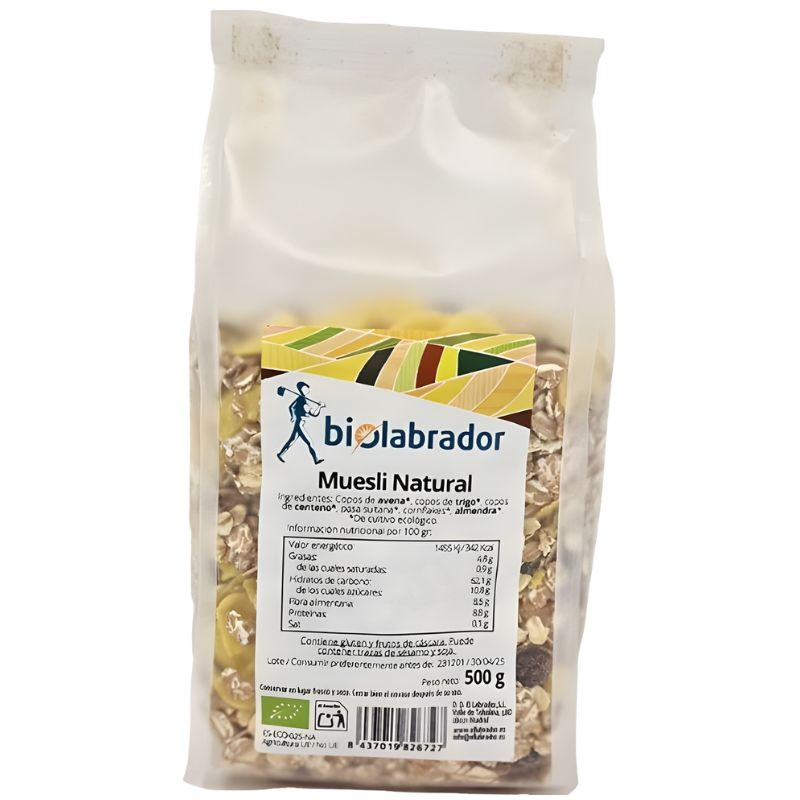 MUESLI NATURAL 500G BIOLABRADOR