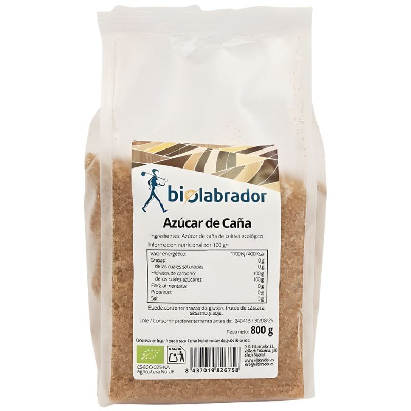 AZÚCAR DE CAÑA 800G BIOLABRADOR