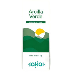 ARCILLA VERDE FINA 1KG SAKAI