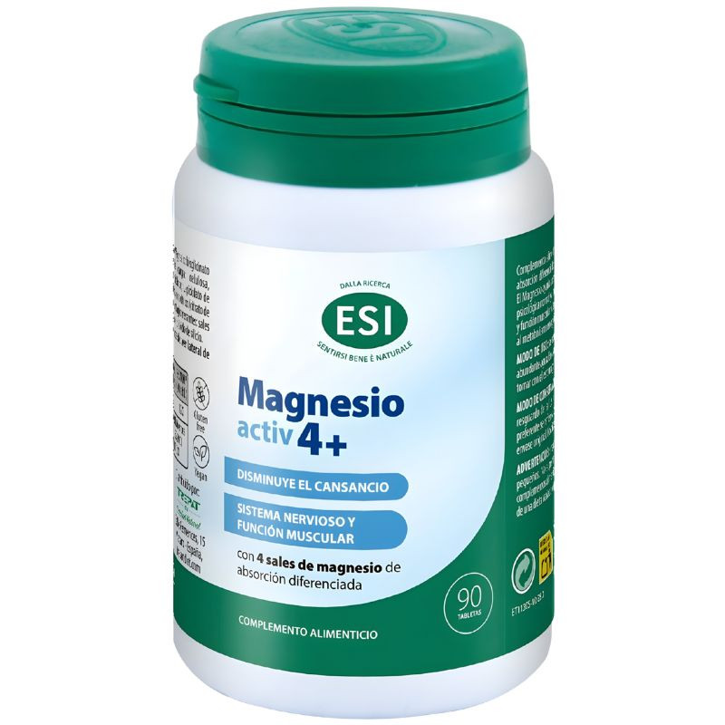 MAGNESIO ACTIV 4+  90 TABLETAS ESI