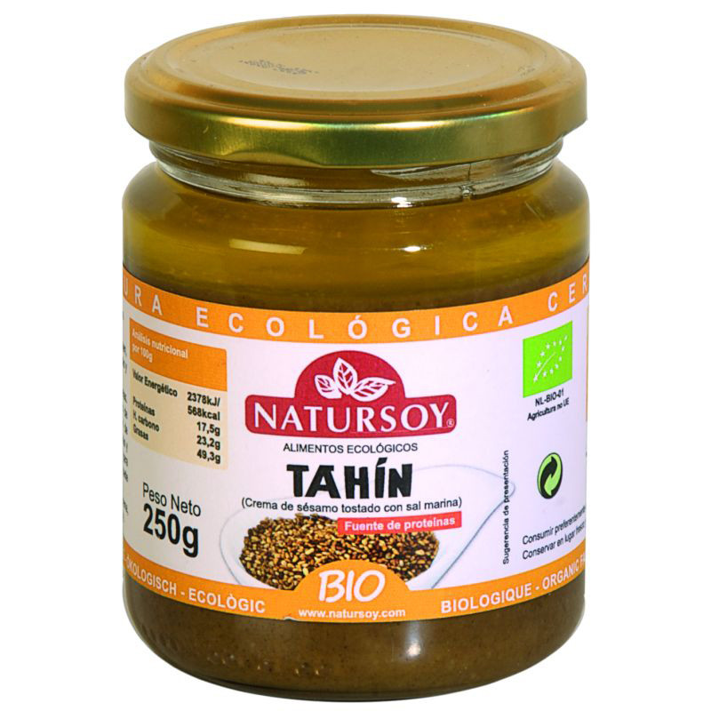 TAHIN TOSTADO CON SAL 250Gr. NATURSOY