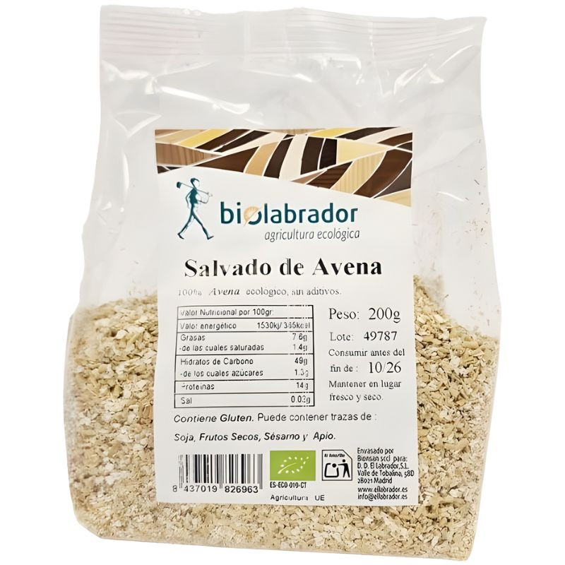SALVADO DE AVENA 200G BIOLABRADOR