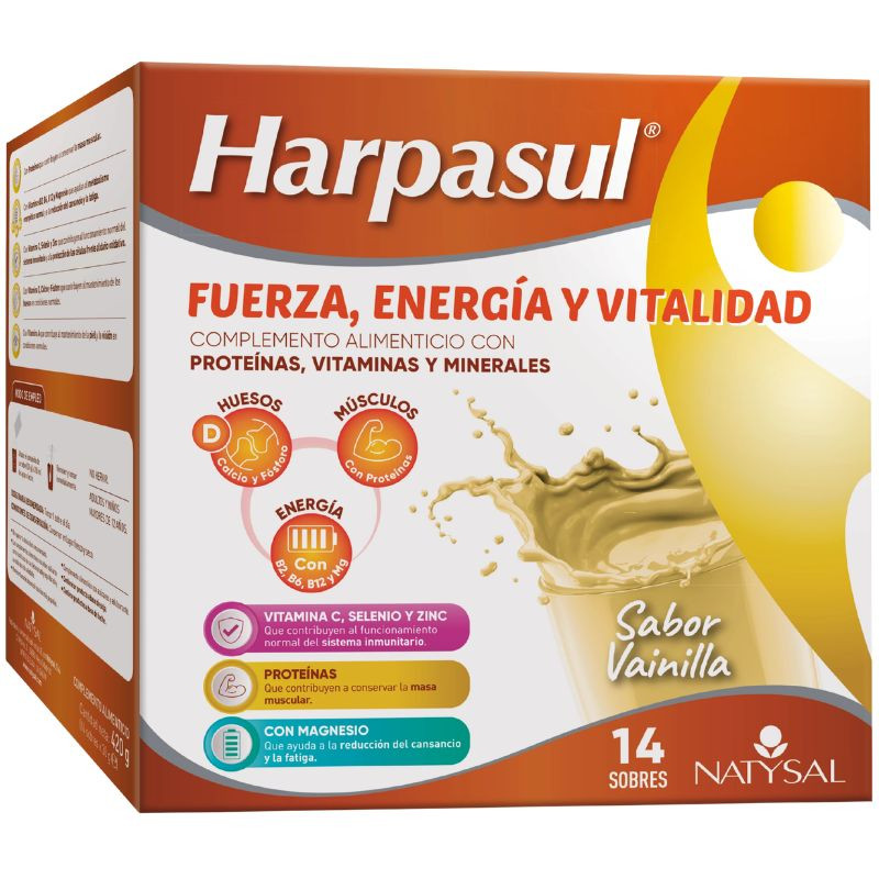 BATIDO FUERZA ENERGÍA Y VITALIDAD VAINILLA 14 SOBRES NATYSAL