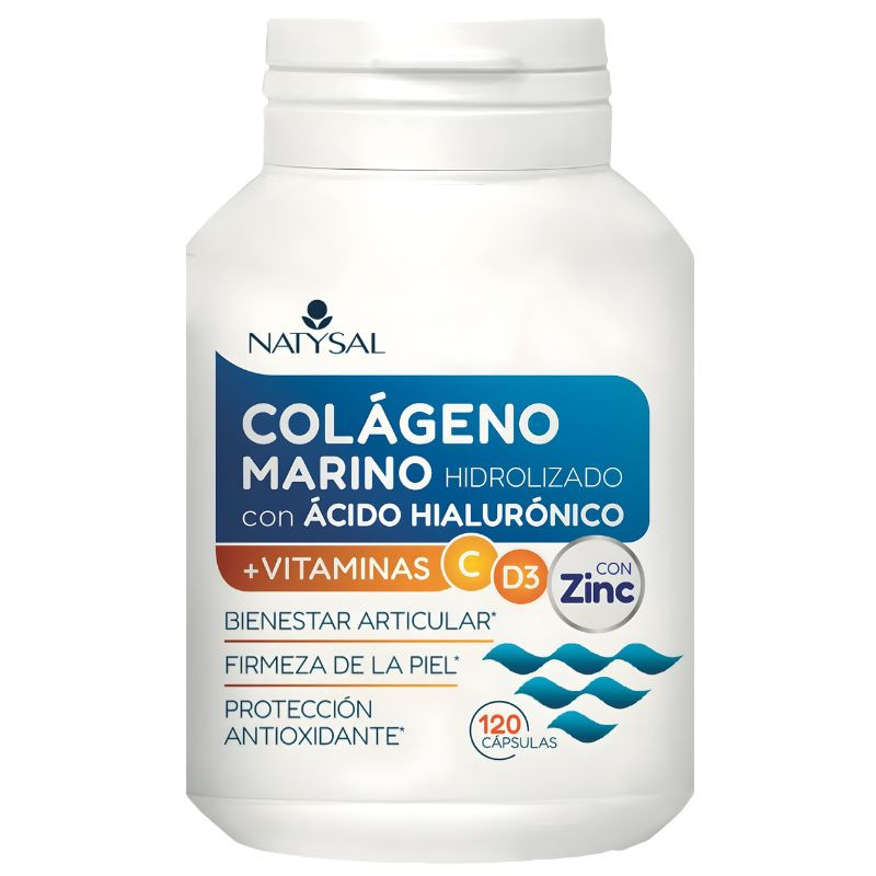 COLÁGENO MARINO CON ÁCIDO HIALURÓNICO 120 CÁPSULAS NATYSAL
