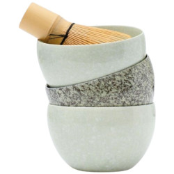 ACCESORIOS PARA TÉ MATCHA: CUENCO CEREMONIAL GRIS BIOTONA