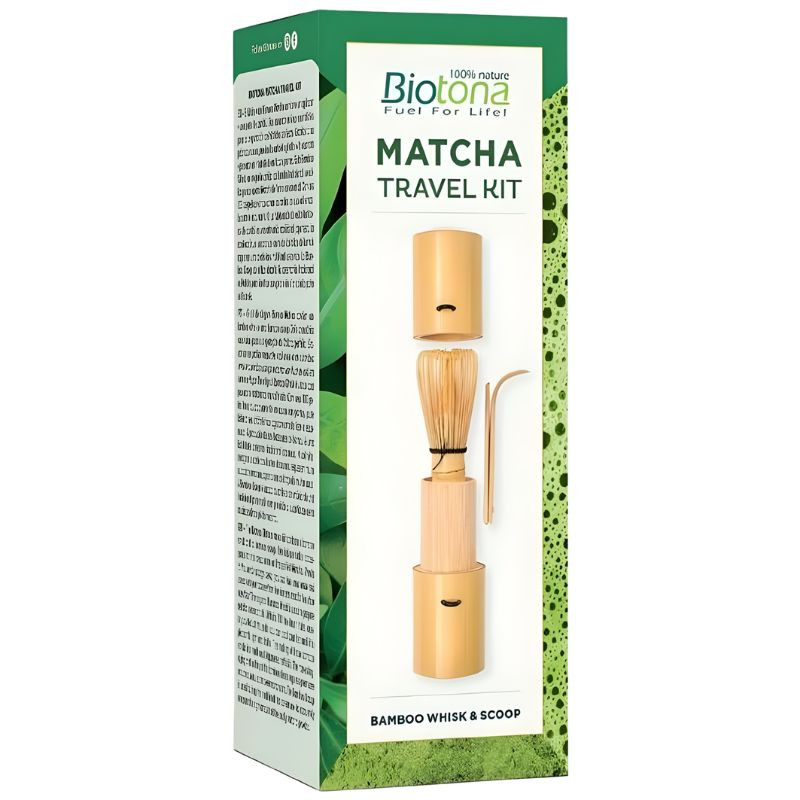 KIT DE VIAJE PARA ACCESORIOS DE TÉ MATCHA BIOTONA