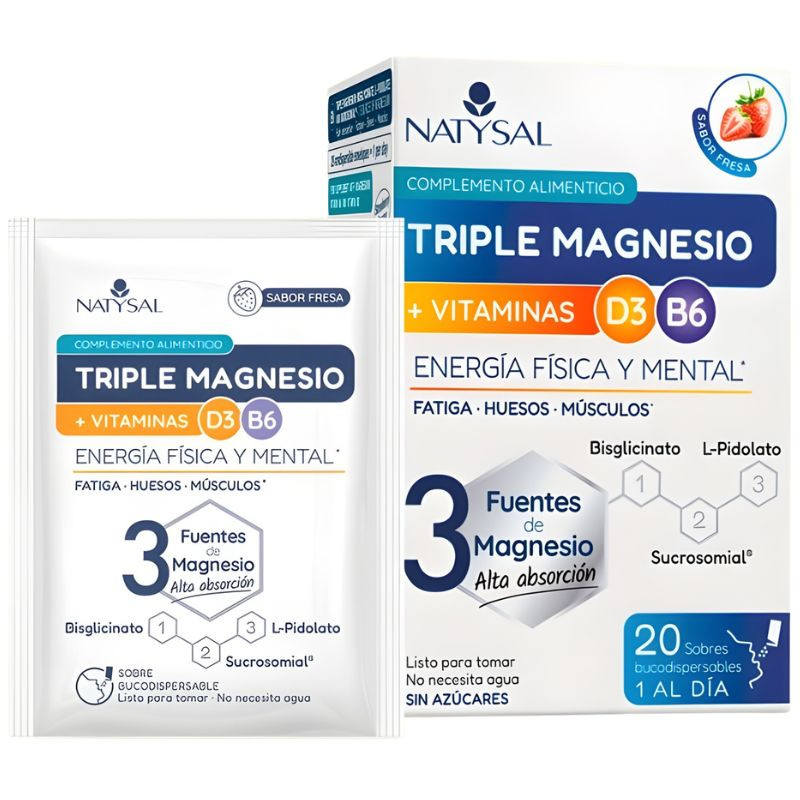 TRIPLE MAGNESIO 20 SOBRES NATYSAL