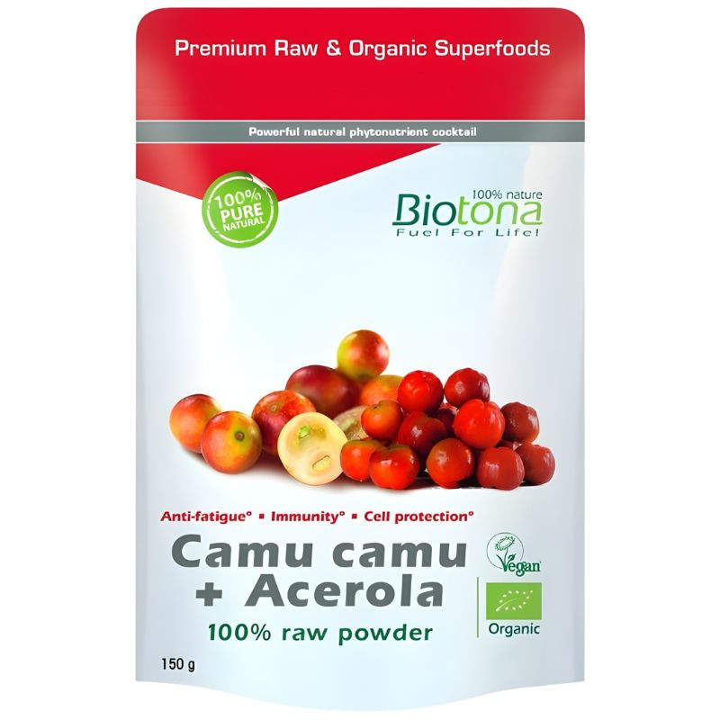 CAMU CAMU + ACEROLA EN POLVO 150G BIOTONA