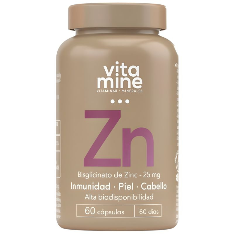 BISGLICINATO DE ZINC 25MG 60 CÁPSULAS HERBORA