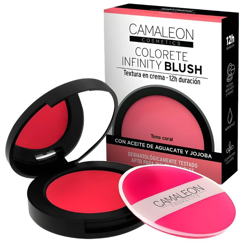 COLORETE EN CREMA INFINITY BLUSH CORAL CAMALEON