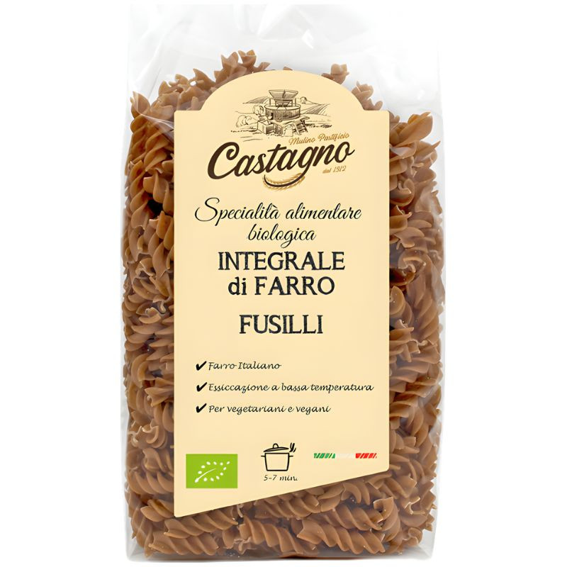 ESPIRALES DE ESPELTA INTEGRAL 500G CASTAGNO