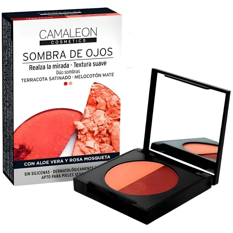 SOMBRA DE OJOS TERRACOTA Y MELOCOTÓN CAMALEON