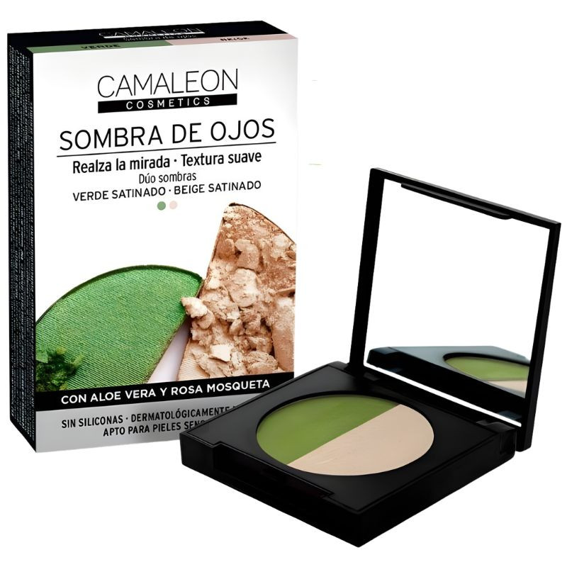 SOMBRA DE OJOS VERDE Y BEIGE CAMALEON