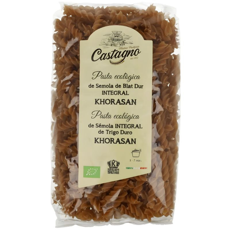 ESPIRALES DE KHORASAN (KAMUT) INTEGRAL 500G CASTAGNO