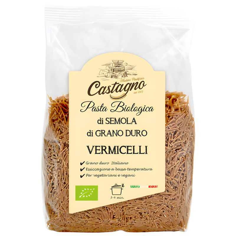 FIDEOS DE TRIGO INTEGRAL 500G CASTAGNO