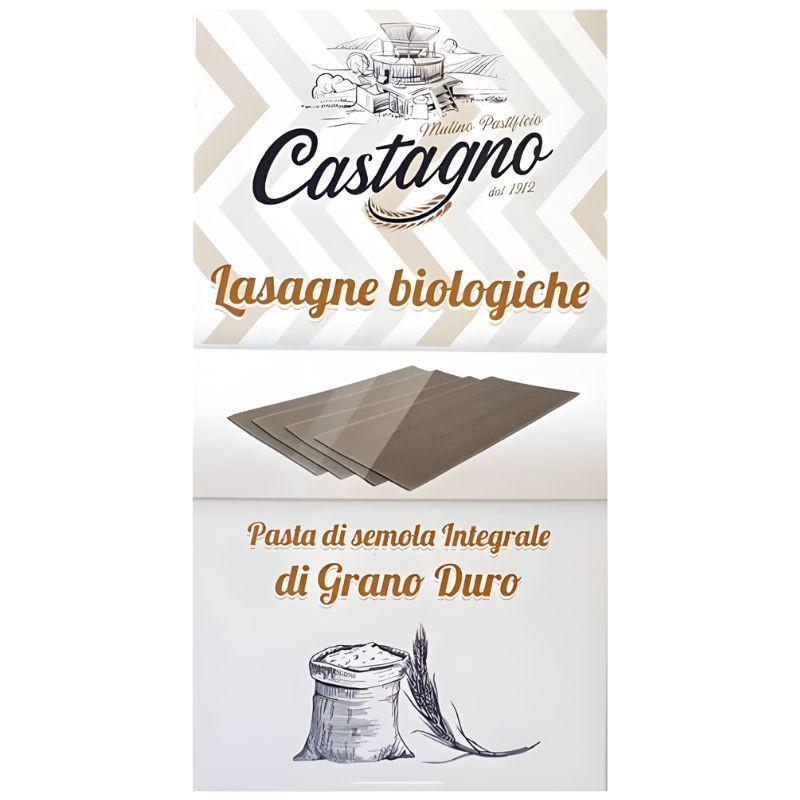 LASAÑA DE TRIGO INTEGRAL 500G CASTAGNO