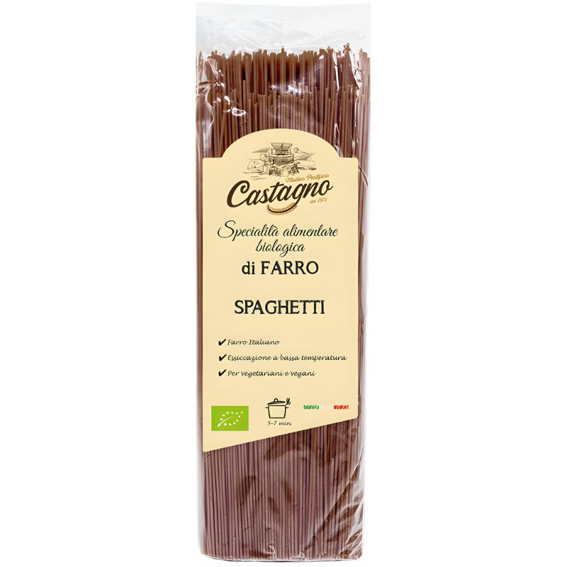 ESPAGUETIS DE ESPELTA INTEGRAL 500G CASTAGNO