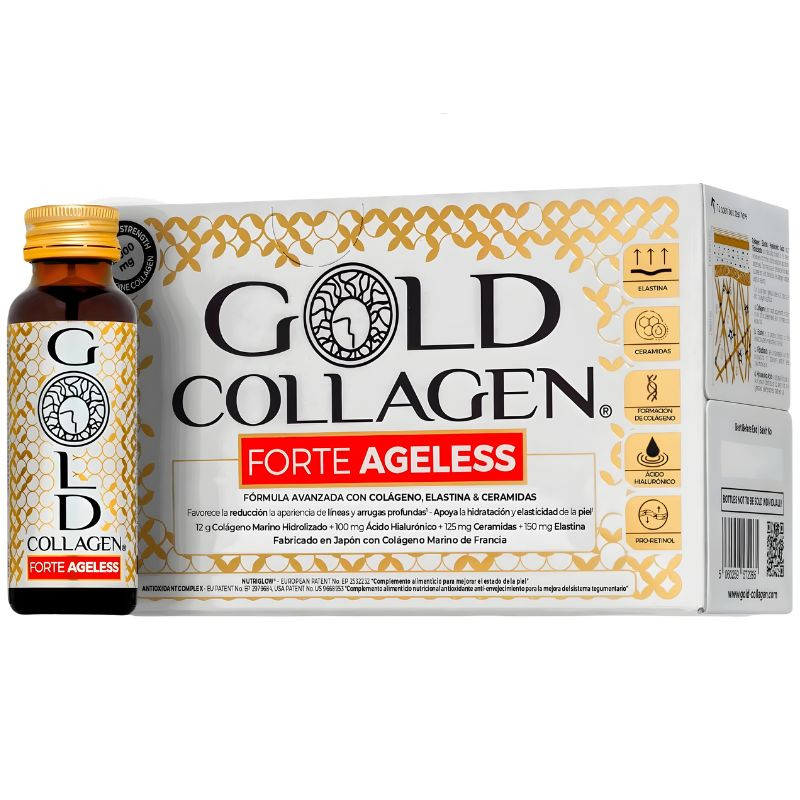 FORTE AGELESS 10 AMPOLLAS GOLD COLLAGEN