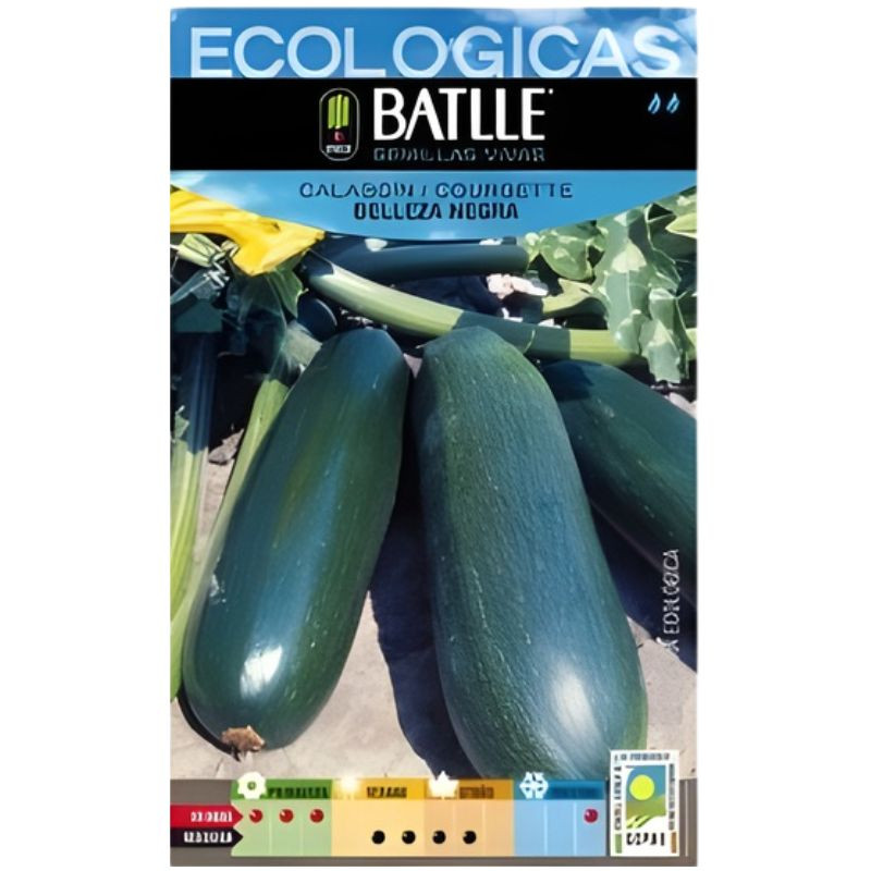SEMILLAS DE CALABACÍN BELLEZA NEGRA ECO BATLLE