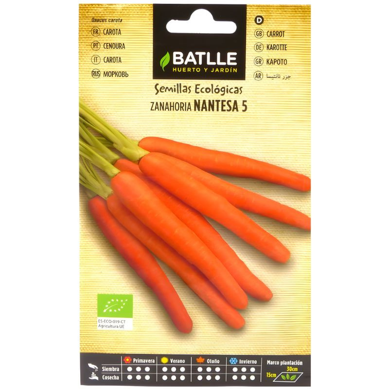 SEMILLAS DE ZANAHORIAS NANTESA BATLLE
