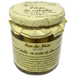 FILETE DE CABALLA EN ACEITE DE OLIVA ECO 220G  PAN DO MAR