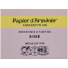 PAPEL DE ARMENIA ROSA 12 HOJAS PAPIER D´ARMÉNIE