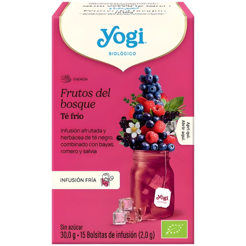 FRUTOS DEL BOSQUE INFUSIÓN FRÍA 15 FILTROS YOGI TEA