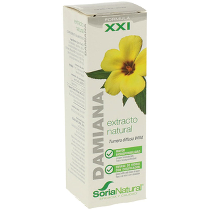 EXTRACTO DE DAMIANA FORMULA XXI 50Ml. SORIA NATURAL