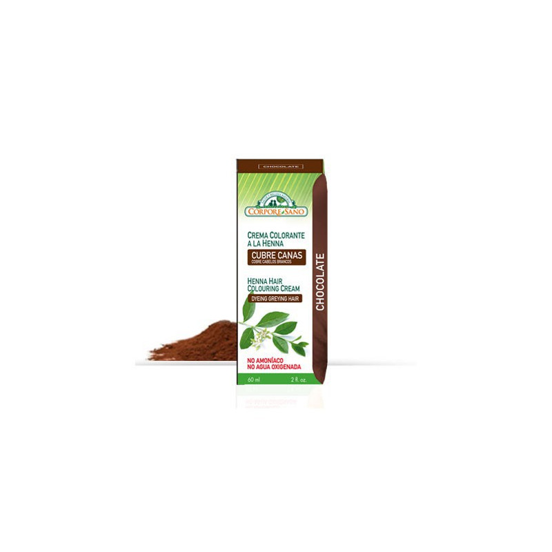 CREMA COLOR CABELLO CHOCOLATE 60Ml. CORPORE SANO