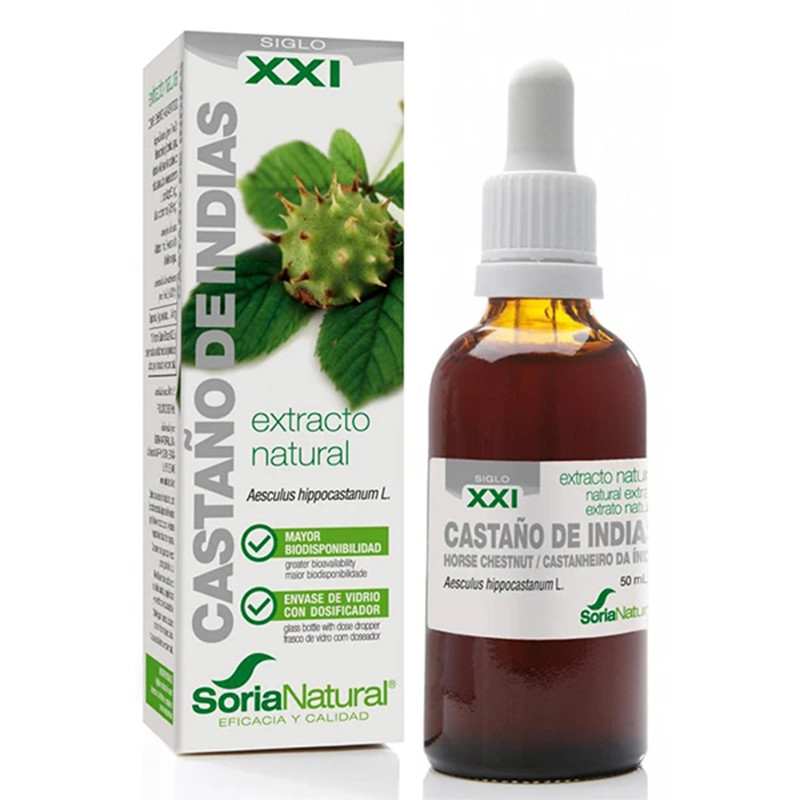 EXTRACTO DE CASTAÑO DE INDIAS XXI 50Ml. SORIA NATURAL