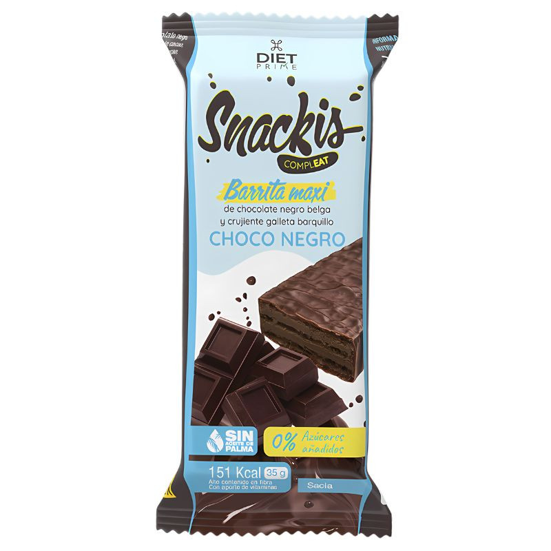 SNACKIS COMPLEAT CHOCO NEGRO 35 GR HERBORA