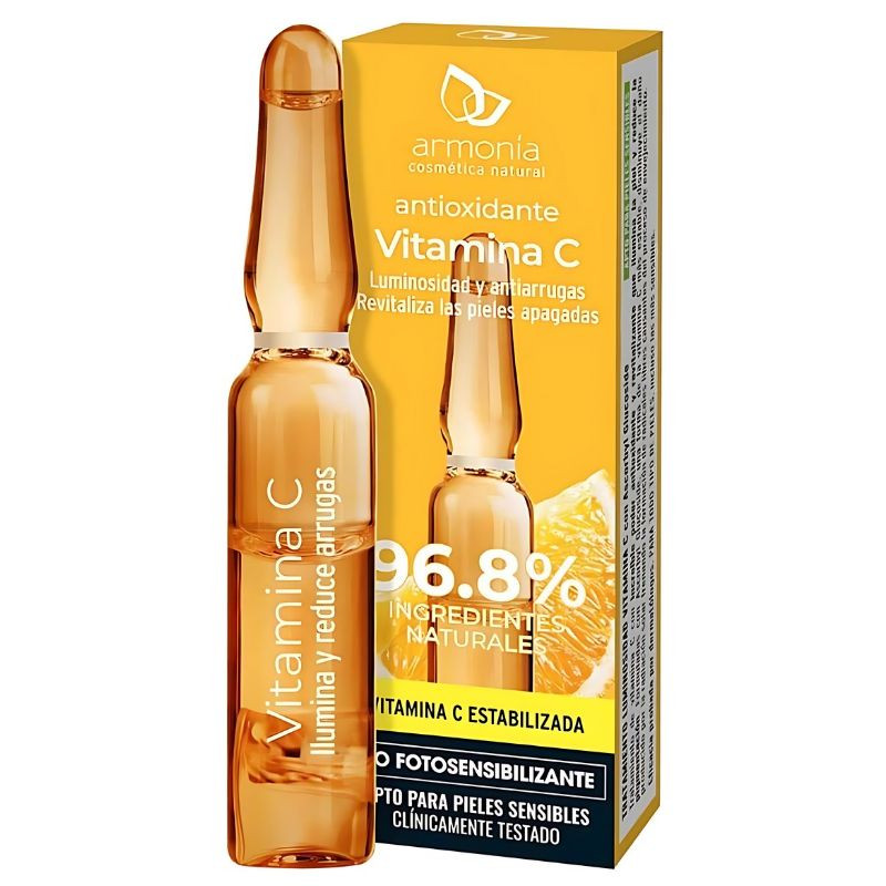 AMPOLLAS FACIALES MONODOSIS VITAMINA C ANTIOXIDANTE ARMONIA