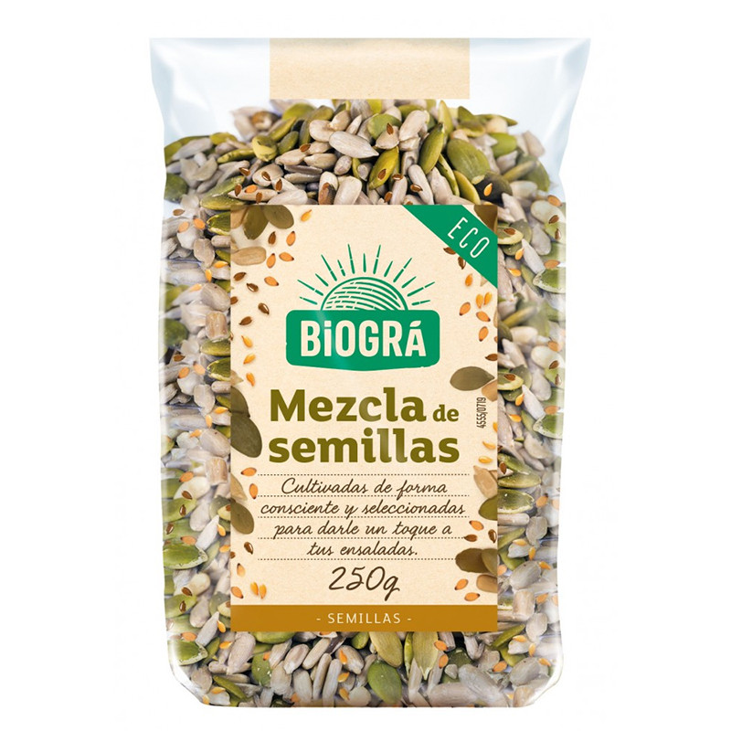 MEZCLA SEMILLAS DE ENSALADA 250GR BIOGRA