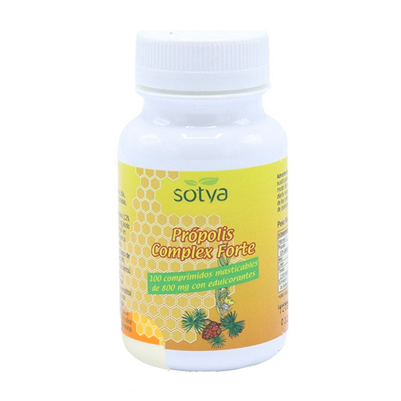 PROPOLIS COMPLEX FORTE  100 COMPRIMIDOS MASTICABLES DE 800Mg. SOTYA