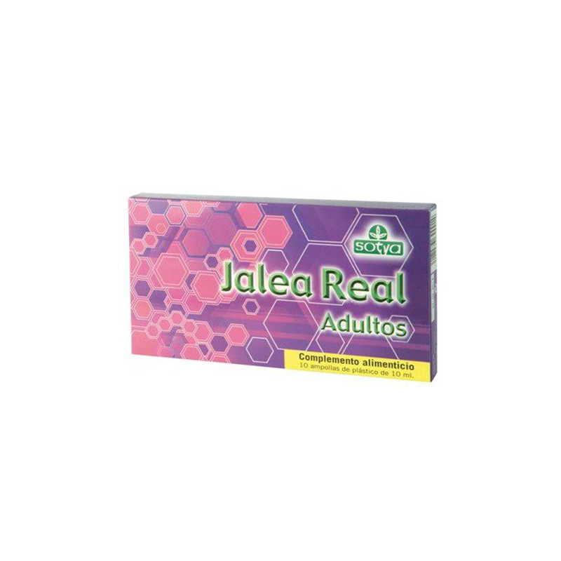 JALEA REAL ADULTOS 10 AMPOLLAS DE PLASTICO DE 10Ml. SOTYA