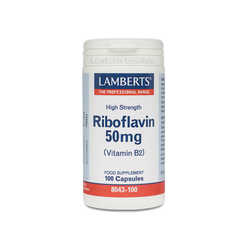 RIBOFLAVINA 100 CAPSULAS LAMBERTS