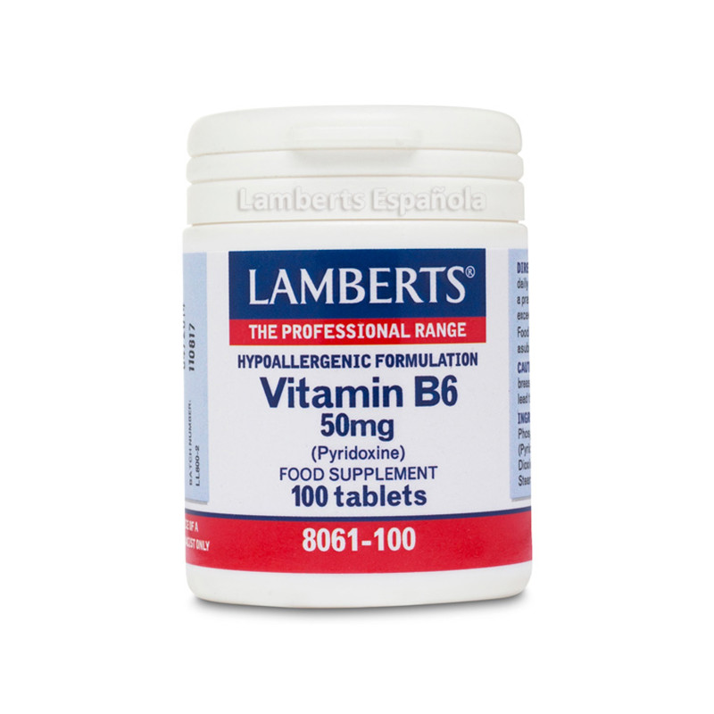 VITAMINA B6 100 TABLETAS LAMBERTS