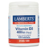 VITAMINA D3 400UI 10µg. 120 TABLETAS LAMBERTS