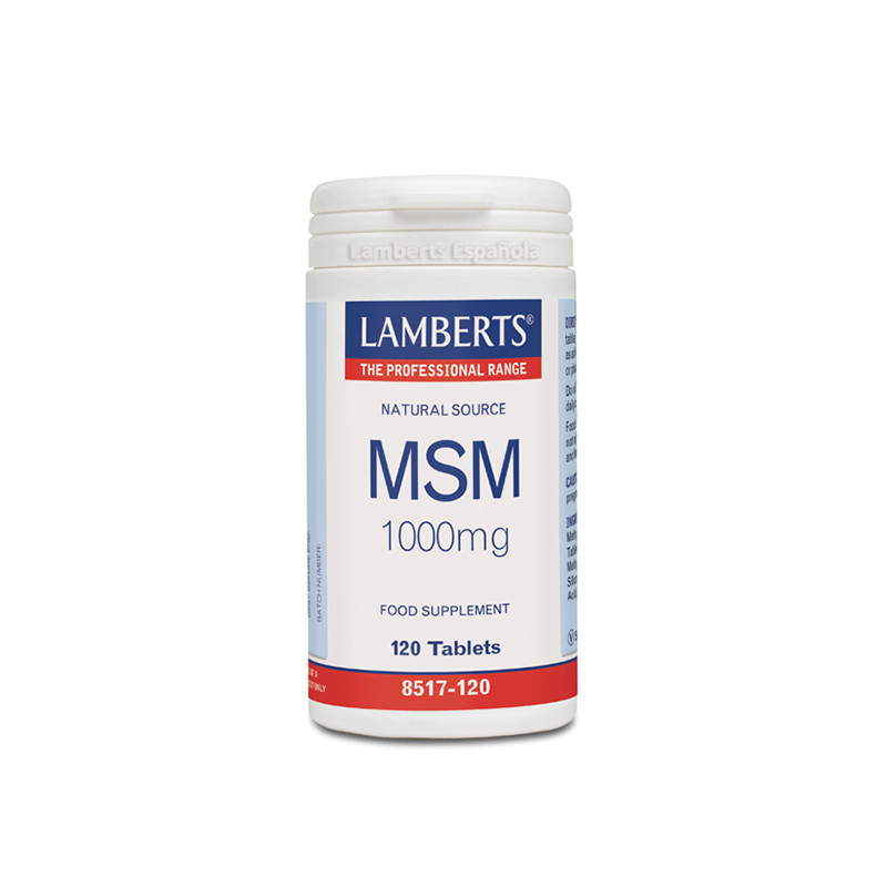 MSM (METILSULFONILMETANO) 1.000Mg. 120 TABLETAS LAMBERTS