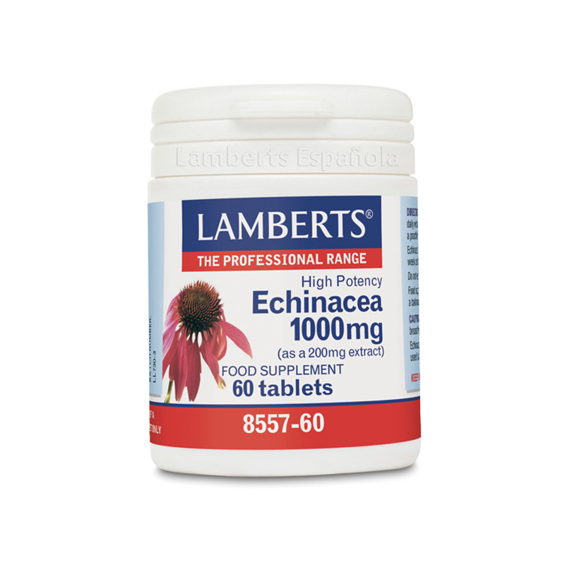 ECHINACEA 1.000Mg. CON VIT C y ZINC 60 TABLETAS LAMBERTS