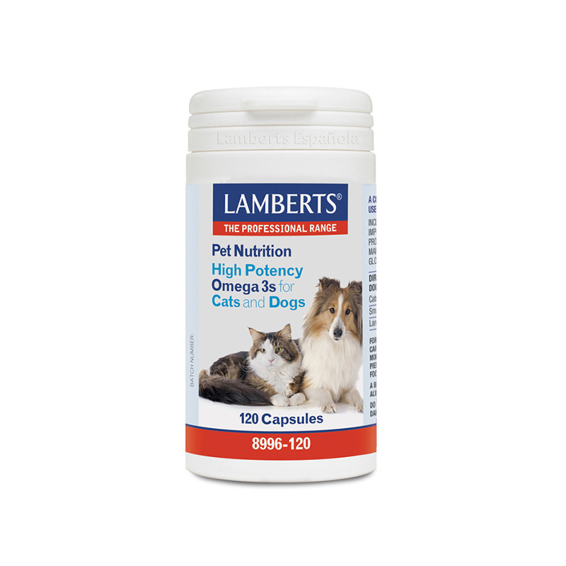 OMEGA 3 ALTA POTENCIA (PERROS Y GATOS) 120 CAPSULAS LAMBERTS