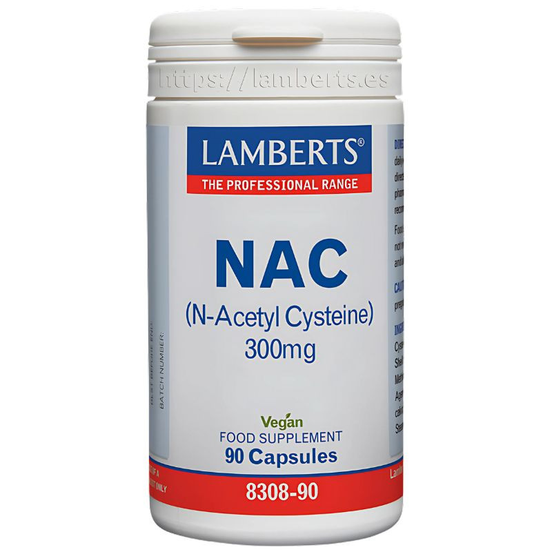 NAC (N-ACETIL CISTEÍNA) 300MG 90 CÁPSULAS LAMBERTS