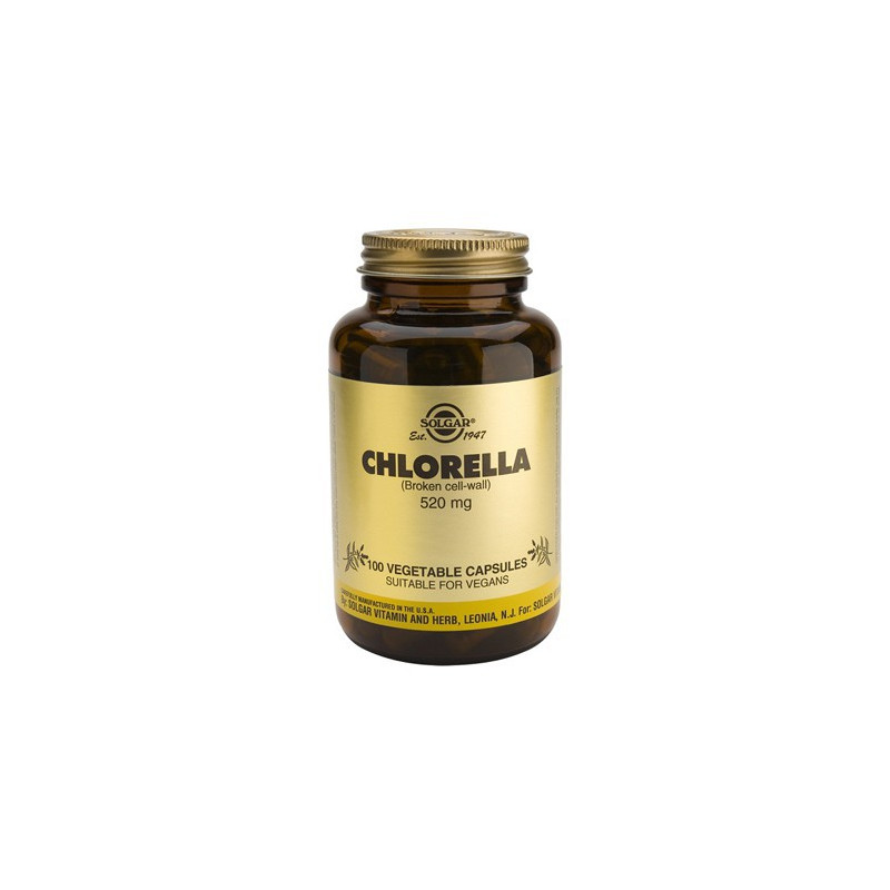 CLORELLA 100 CAPSULAS VEGETALES SOLGAR