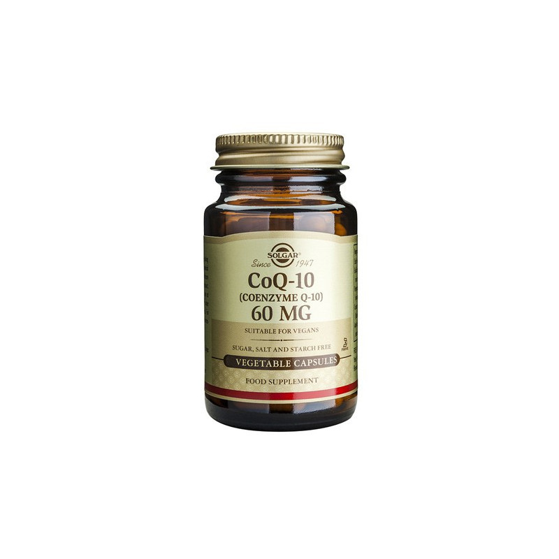 COENZIMA CoQ-10 60 MG EN ACEITE 30 CAPSULAS VEGETALES SOLGAR