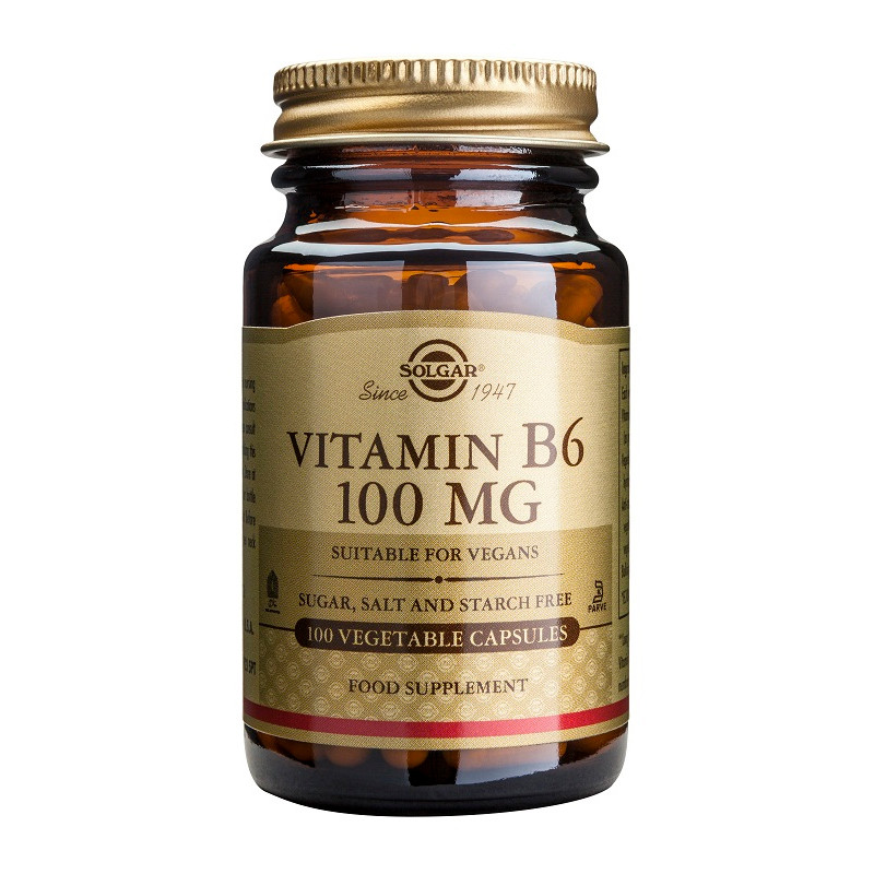 VITAMINA B6 100 CAPSULAS VEGETALES SOLGAR