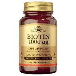 BIOTINA 1000MCG 50 CÁPSULAS...