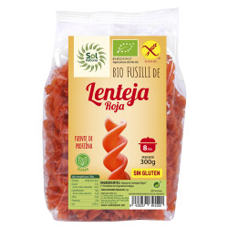 FUSILLI DE LENTEJAS ROJAS...